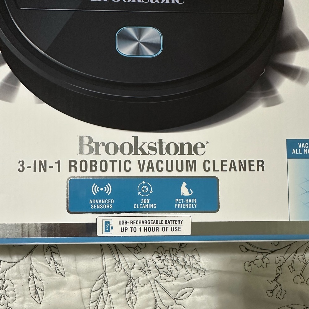NEW Brookstone 3-in- 1 Robotic Vacumm
Cleaner - Picture 3 of 8
